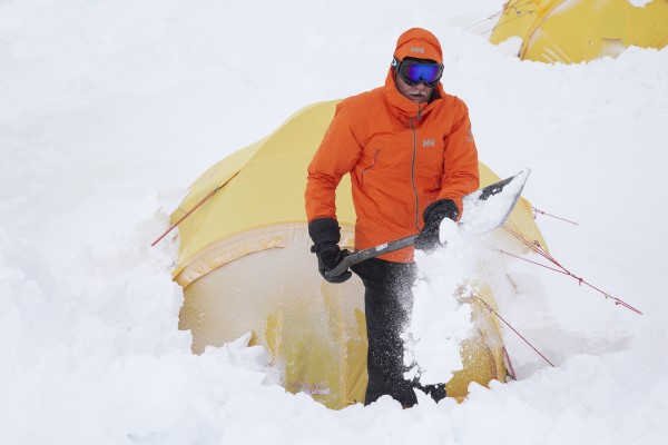 Digging out Tents in Antarctica