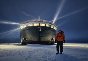 Chris on Arctic Ice