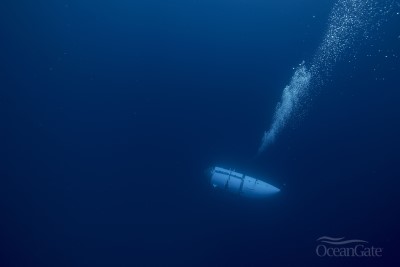 Titan Submersible descending in Test